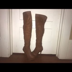 Brown knee high boots 8.5